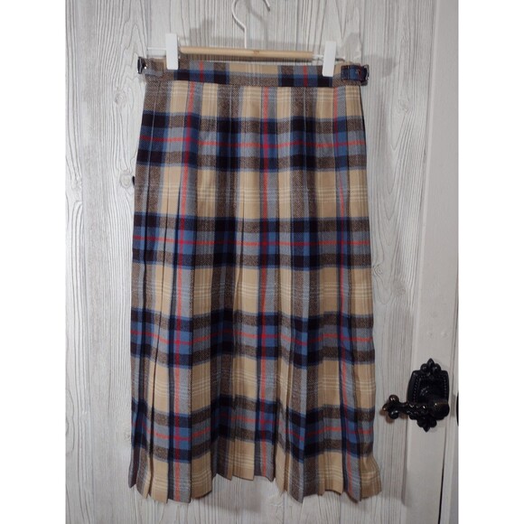 Vintage James Dalgliesh Tartan Plaid Wool Scottish Kilt Skirt 8 Punk Goth - Picture 6 of 12